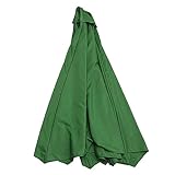 WIEBED 2.7/3m, Sonnenschirm Ersatz Baldachin, Patio Umbrella Cover Rechange Cloth, Wasserdichtes UV30+ Polyester Gewebe, Für Garten Pavillon (Color : Green, Size : 2.7M/6ribs)