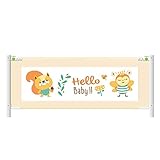 Bettgitter HUO 100cm vertikaler Aufzug Bett Zaun Baby bruchsichere Bett Leitplanke Bett Schallwand -120-220 cm (größe : 200cm)