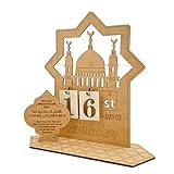 Ramadan Countdown Kalender 30 Tage,DIY Ramadan Kalender 2023 Einfach Zu Montieren,Rustikal Kalender Ramadan Geschenke Dekoration