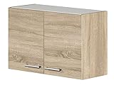 Hängeschrank Küche - 80 cm breit - Sonoma Eiche – Salerno