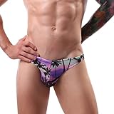 Lloopyting Herren Sexy Unterwäsche Bodysuit Nachtwäsche Strings Boxershorts Thongs Tanga Pack Männer Durchscheinend Slips String Thong Sport G-String