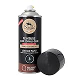 Sofolk - Lederfarbe mit integriertem Lack - Rückfärbung von beschädigtem, zerkratztem und verfärbtem Leder: Lenkrad, Autositz, Sofa, Schuhe, Jacke und Kleidung - Aerosol 400ml - 03-Anthracite