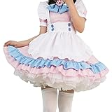 Trailrest Dirndl Bluse Langarm Damen Maid Kostüm Dirndel Makima Cosplay Karneval Kostüm Damen Sexy Outfit Für Damen French Maid Kleid
