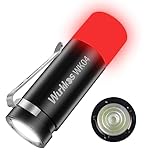 Wurkkos WK04 Doppelkopf-Taschenlampe Mini Led USB C Wiederaufladbar, 260 Lumen Max 228 Minutes Thrower Taschenlampe mit Red Licht und, Super Hell Handlampe mitCamping Laterne und Einseitiger Schalter