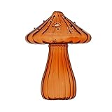 Pilzförmige Vase Wohnzimmer Transparente Glasvase Dekoration 5 Ornament I8s4 Modell