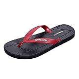 Rumity Flip Flops für Herren, bequeme Vintage-Zehensandalen, leichte Sommer Strand Sandalen Slippers Damen Badeschlappen Herren