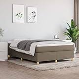 INLIFE Boxspringbett Taupe 140x200 cm Stoff,Taupe,25KG,3120965