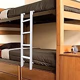Etagenbett Leiter Weiße Stufenleiter für Zwei Betten, Heavy Duty Dorm Bedroom Attic Bunk Bed Side Decoration Ladder, Platzsparende RV Etagenleiter, Tragfähigkeit 440lbs (Size : 130cm(51'))