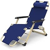 MINDONG HZH Sonnenliege, klappbarer Liegestuhl, Strandstuhl, Liegestuhl am Pool für Terrasse und Garten, Einzelstuhl, Bett mit Hängematte für Garten und Camping im Freien (B)
