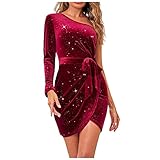 Topassion Kleider Damen Sommer, Cocktailkleid Damen Charme Drucken Summer Dress Sexy Kleid Strandkleid Damen Große Größen Damenkleider Festlich Basic Abendkleider ElegantKawaii Clothes