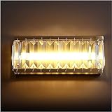 Wandleuchte moderne Wandleuchte, einfache Kupfer-Wandleuchte, Schlafzimmer-Nachttischlampe, Wohnzimmer-Wandleuchte mit Lampenschirm aus gehärtetem Glas, Wand-Nachttisch-Deko-Lampe (2 Stück)