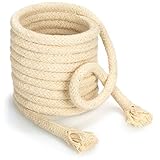 com-four® Docht für Öllampen zuschneidbar- Ersatzdocht für Gartenfackel, Bambusfackel - Lampendocht Öllampe - Fackel-Docht - rund 250 cm x Ø 8 mm (1 Stück - 250cm x 8mm)