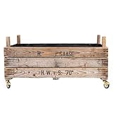 Die Stadtgärtner – Rollendes Hochbeet I Hochwertiges Hochbeet auf Rollen aus Zwiebelsieben I Hochbeet aus Holz für Garten, Terrasse & Balkon I Maße: 75 x 51 x 37,5 cm