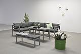 Garden Impressions Hohe Dinning Aluminium Lounge Blakes Anthrazit, inklusive XL Bank und wasserabweisender Kissen