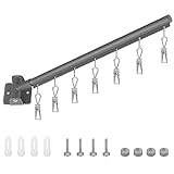 Lxoraziy Platzsparend Hängetrockner mit 7 Klammern, Wand Kleiderständer, 180° Drehbar, Sockentrockner Wäscheständer für Socken, Unterwäsche, BHS, Babykleidung, Handschuhe