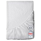 Dreamzie Matratzenschoner 140x200cm Wasserdicht (2er-Set) Oeko-TEX und Made in EU - Atmungsaktive Anti-Allergie und Anti Milben - Nässeschutz 140x200