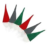 Luxshiny 6 Stück Ältere Weinflaschen-Abdeckung Grünes Dekor Esstisch-Dekoration Weihnachtsgeschirr Weihnachtsparty-Dekoration Weihnachtsflaschenaufsätze