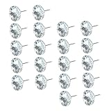 Ciieeo 100 Stück Weiche Tasche Kristallschnalle Diamant-Daumennägel Strasssteine Kristall-Nagelknopf Kristall-Polsternägel Strass-Nähknopf Dekorative Kristallnägel