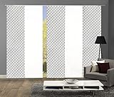 wohnfuehlidee 5er-Set Flächenvorhänge Marina Blickdicht, Höhe 245 cm, grau