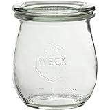 WECK Einkochglas mit Deckel, 6-tlg, klar, Tulpenform, Inhalt: 0,22 Liter