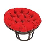 LizbeL Hängekorb-Stuhlkissen for Terrasse, Outdoor, Eierstuhl, Schaukel, Stuhlpolster for Zuhause (Color : Red)