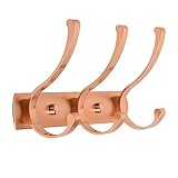 BPILOT Kleiderhaken Space Aluminium Dreireihiger Haken Hohe Und Niedrige Reihe Haken Aufbewahrungshaken Multifunktionale Aluminiumlegierung Badezimmer Küche Wandbehang Gold