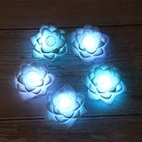 OSALADI LED Lotus Laterne Bunte Seerose Nachtlicht Blume Laternen Home Decor für Festival Party 5 stücke