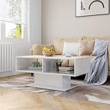 Catherinol Couchtisch, Wohnzimmertisch, Sofatisch, Beistelltisch, Wohnzimmer Tisch Für Couch, Sofa Table, Kaffeetisch, Couch Tisch, Tisch Wohnzimmer, Hochglanz-Weiß 103,5x50x44,5 cm Spanplatte