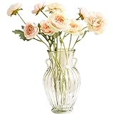 Europäische Glas vase Transparent Weiß Blumen hydrokultur Reiche Bambus Lilie Grün Pflanze Wohnzimmer Tischplatte Blumenarrangement Dekoration