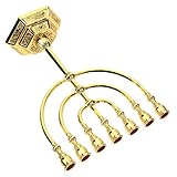 jojofuny Kerzenhalter Chanukka-Menora 7-Armige Kerzenständer-Ornamente Religiöse Menora-Desktop-Verzierung Für Jüdische Party-Dekoration In Jerusalem Tafelaufsatz Tischdekoration