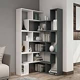 NIZAME Hoher Eckschrank, 6-Tier Cube Storage Organizer, Cube Organizer Bücherregale, Dreieckige Bücherregale für Spielzimmer, Schlafzimmer, Wohnzimmer