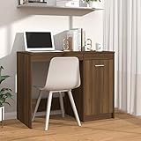 XIAOGUANG Schreibtisch, Pc Tisch, Computertisch, Bürotisch, Nähtisch, Gaming Tisch, Computer Desk, Office Desk, Braun Eichen-Optik 100x50x76 cm Holzwerkstoff