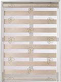 ODAMAN Lamellenjalousien Rollo Tag und Nacht Jalousien Vorhänge Rollos for Windows wasserdichte Doppelrollos mit Installationszubehör (Color : A, Size : 60 * 180cm)