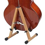 Gitarrenständer aus Holz, A-Rahmen, Gitarrenständer, Organizer, Musikstudio, Schlafzimmer, Musikinstrumentenladen, starker Gitarrenständer, 31 cm x 34,5 cm Gitarrenhalter