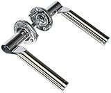Alpertec 88025800C Solid 1-R Chrom/Edelstahlfarbig satiniert. BB für Zimmertüren Drückergarnitur Türdrücker Türbeschläge Neu