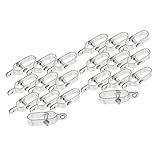YARNOW 20 Stück Drahtspanner Kabelführung Drahtseil Stahlkabelspanner Kordelbinder Kreativer Drahtseilspanner Gartenspanner Drahtseilspanner Ratsche Eisen Stahldraht Silber