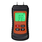 Holzfeuchtemessgerät, LCD Display, Multifunktionales Digitales Feuchtigkeitsmessgerät, Doppelter Schutz, Tragbarer Feuchtigkeitsdetektor für Zimmerei, Bauwesen
