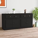 MATTUI Möbel-Sideboards, 2 Stück, Schwarz