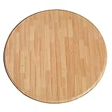 SunLin Holz Drehplatte 80 cm, Lazy Susan Drehteller, Servierteller Für Esstisch, Stark Und Robust, Stabil Und Nicht Leicht Zu Kippen, 360º-drehung, Für Familienessen, Ø80-100 cm