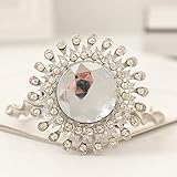 QFSLR 2 Stück Magnetische Vorhang Raffhalter Kreative Gardinen Raffhalter Gardinenhalter Metall Vorhang Halte Schnallen Vorhang Binder Gardinenraffer Für Home Büro Hotel Dekoration,Weiß