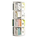 WHDNIOSS Bücherregale, Bodendrehbares Bücherregal, 360 ° drehbares Bücherregal, Bücherregal mit großer Kapazität, Bücherregal, Bilderbuchregal, mehrschichtiges Design (Size : 50.5 * 128cm)