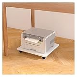 Druckertisch Untertisch-Druckerständer Beweglicher Drucker-Kopierer-Ständer mit 4 Lenkrollen Büro-Untertisch-CPU-Halter Pflanzentablett-Unterstützung （weiß） Druckerständer (Size : 29x44x6.6cm)