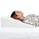 Milliard Keilkissen für Bett und Couch, Matratzenkeil Matratzenerhöhung für Reflux & Gerds - Feste Rückenstütze aus Formstabilen Memory Schaumstoff, Lesekissen mit Bezug Waschbar