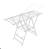 Wäscheständer/Wäschetrockner Wäscheständer aus Aluminiumlegierung, faltbarer 3-stufiger Wäschetrockner, Kleidertrockenstation mit höhenverstellbaren Flügeln, for Innenbalkon Clothes Drying Rack ( Colo