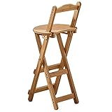 MBROS Indoor-Kletterhocker, Barhocker aus Holz mit Fußstütze, moderner, lässiger Hochstuhl für den Haushalt, für Theke, Café, Küche, Frühstück, Kneipe, aus Holz hoch