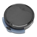 Omabeta Akku-Roboter-Staubsauger, 2000 Pa Saugkraft Anti-Drop Slim 3000 mAh Akku APP-Fernbedienung USB-Laderoboter-Staubsauger für das Büro(Schwarz)