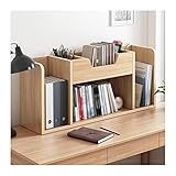 büro bücherregal Schreibtisch-Bücherregal, Büro-Lagerregal, Schreibtisch-Aufbewahrungsbox, Ausstellungsständer, Holz-Ausstellungsstand, Regal, Bücherregal, 39,3 x 7,9 x 17,7 Zoll, Log-Farbe desktop-bü