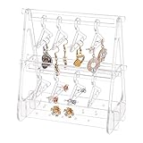 SUPERFINDINGS 1 Set Acryl Ohrringständer Ohrring Organizer Ohrsteckerhalter Einschließlich 8 niedlicher Ohrringhalter Kleiderbügel Ständer Ohrring Aufhänger Für Ohrstecker