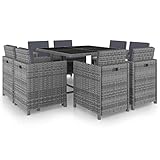 Festnight Gartenmöbel Set 8 Personen Sitzgruppe Garten Essgruppe Holz Gartentisch mit 8 Stühlen Set Gartengarnitur Sitzgarnitur Terrassenmöbel Gartensessel Esstisch Holzisch Massivholz Akazie
