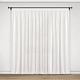 NATUR FUTURE Gardinen Vorhang Store Webstore halbtransparent mit Kräuselband und Bleibandabschluss Weiß in verschiedenen Größen (HxB 130x300 cm)